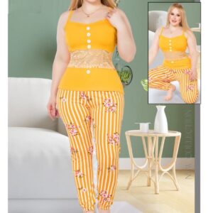 "Striped Strappy Pajama - Imported High-Quality Fiber | JASMINE FASHION"