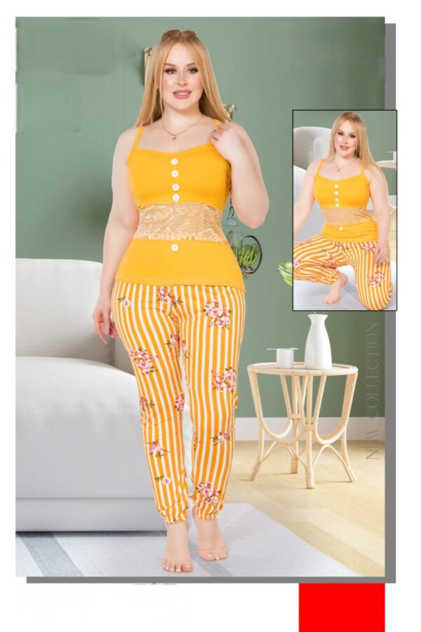 "Striped Strappy Pajama - Imported High-Quality Fiber | JASMINE FASHION"